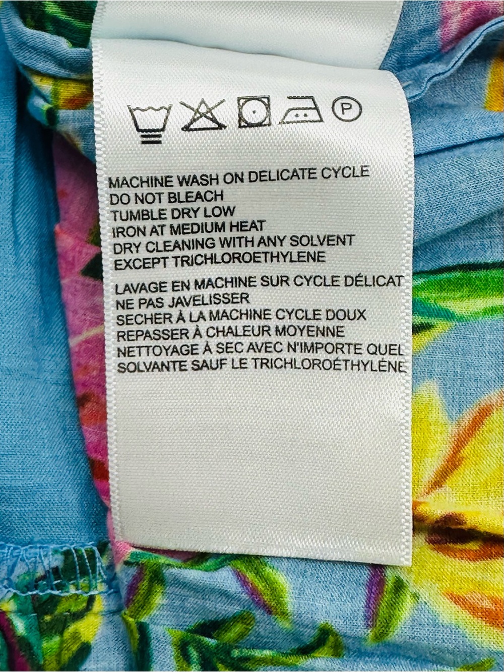 Farm Rio Blue Toucans Floral Tiered Mini Skirt Size Large Garden Tropical Summer - Picture 11 of 14